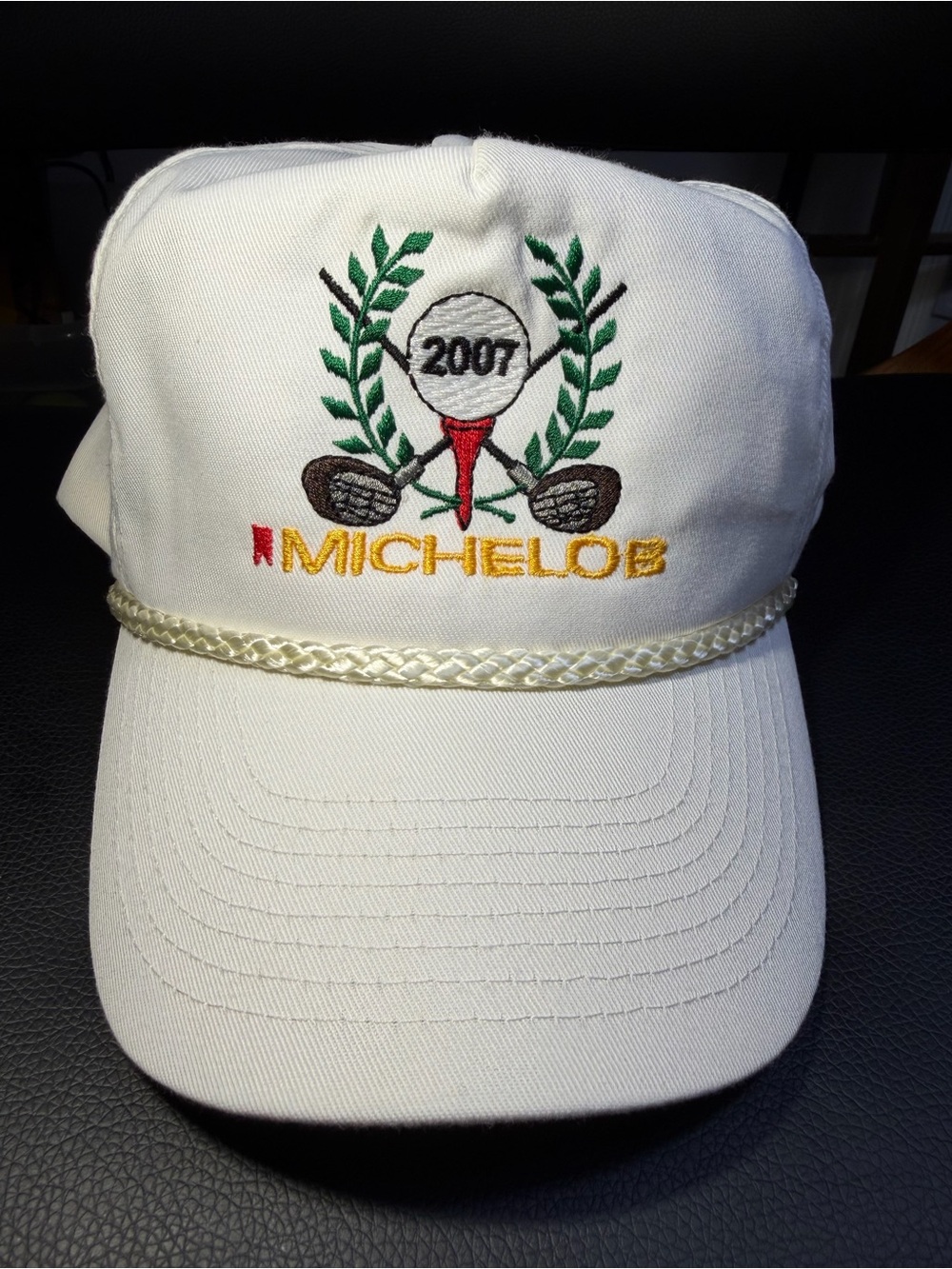 OTTO Michelob White Embroidered Golf Rope Cap - 2007